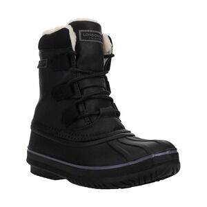 London Fog  Youth Boys Size 11 - Cheshire Snow  Black Casual Boots 63K300-BC